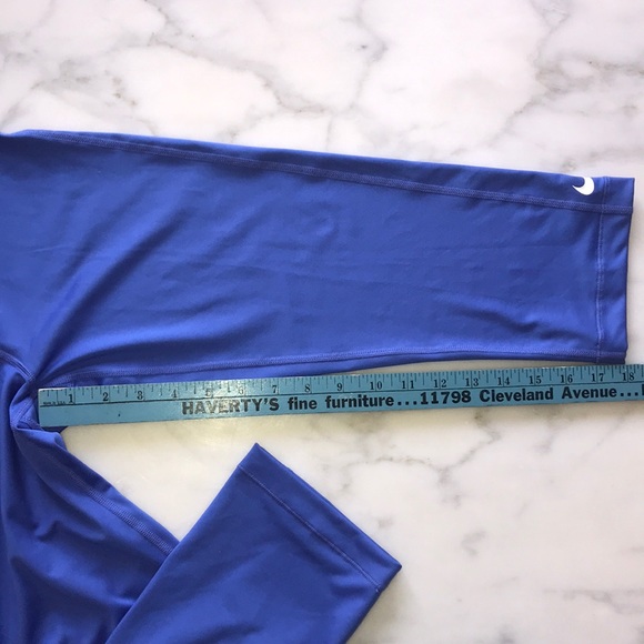 NWT Nike Blue Training Leggings Size M - Picture 7 of 8